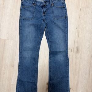 Old Navy Women's Wide Leg Jeans in Classic Blue